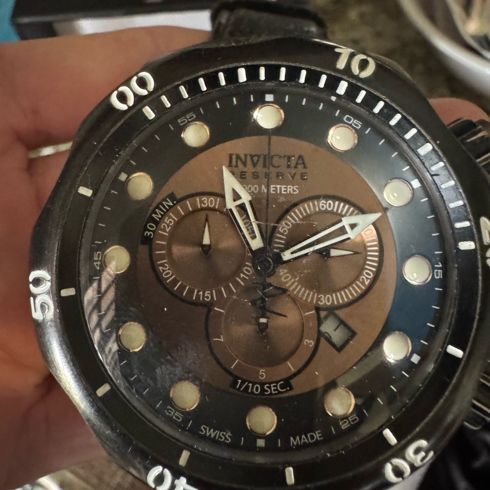 Invicta Black and Brown Men's Watch